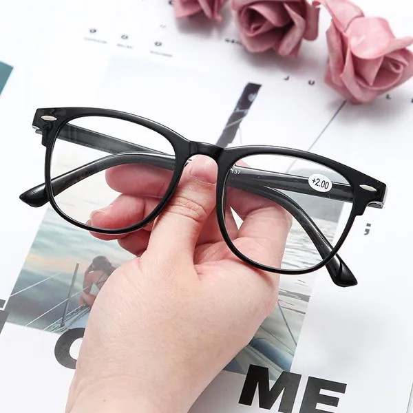 DUBERY Удобные круглые очки для чтения Мужчины и женщины Очки для чтения высокой четкости Портативные полнокадровые модные очки