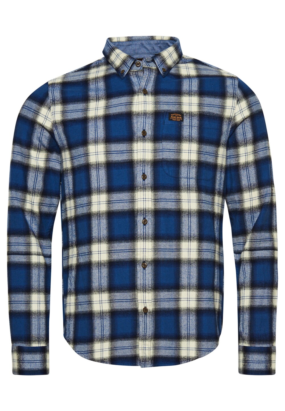 Рубашка на пуговицах стандартного кроя Superdry Vintage Lumberjack, синий/голубой