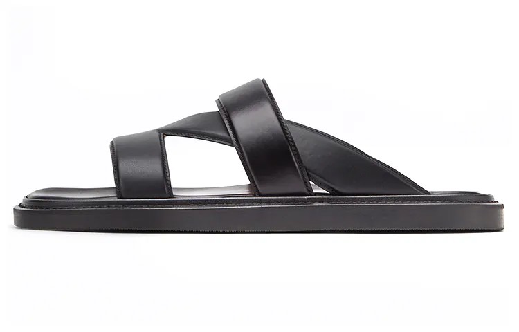 Шлепанцы мужские черные Bottega Veneta