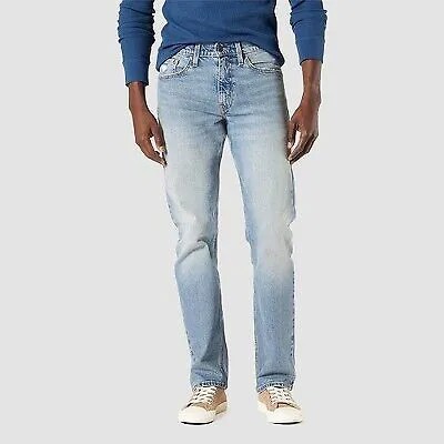 Мужские джинсы DENIZEN from Levis 232 Slim Straight Fit - Голубой деним 34x34