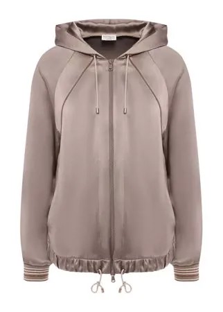 Бомбер с капюшоном Brunello Cucinelli