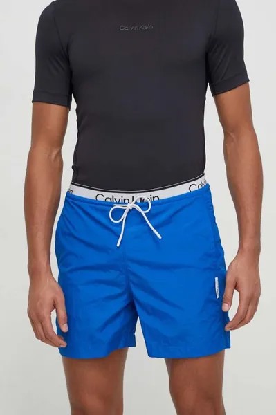 Тренировочные шорты Calvin Klein Performance, синий