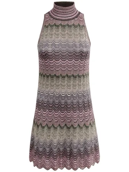 Missoni полосатое мини-платье, розовый