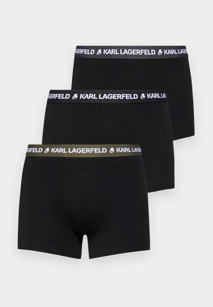 Трусы LOGO TRUNK 3 PACK KARL LAGERFELD, черный