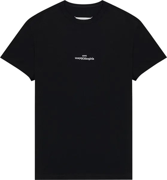 Футболка Maison Margiela Upside Down Logo T-Shirt 'Black', черный
