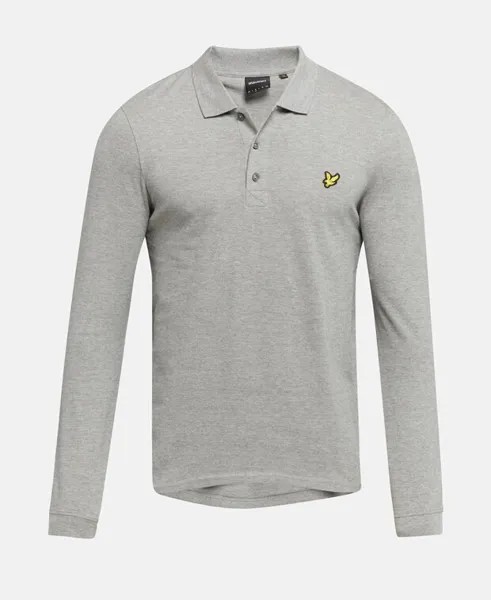 Рубашка-поло с длинными рукавами Lyle & Scott, цвет Medium Grey