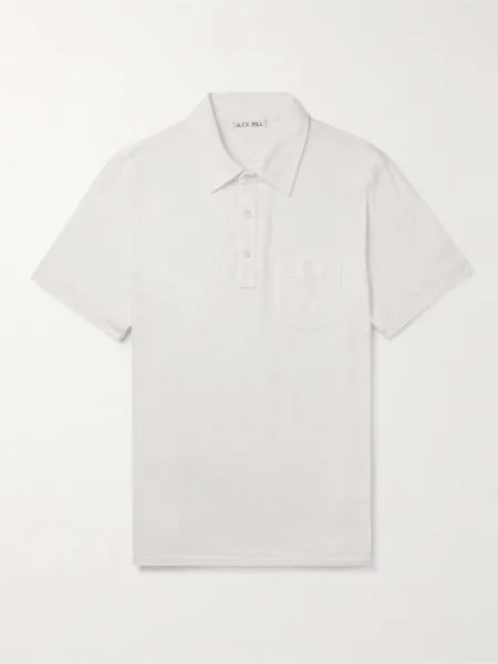 Рубашка поло из хлопкового джерси ALEX MILL, белый