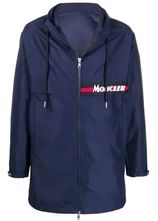 Moncler пальто на молнии с капюшоном