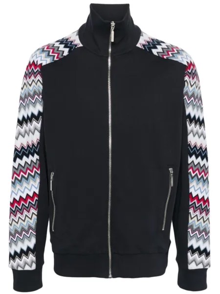 Missoni куртка с узором зигзаг, синий