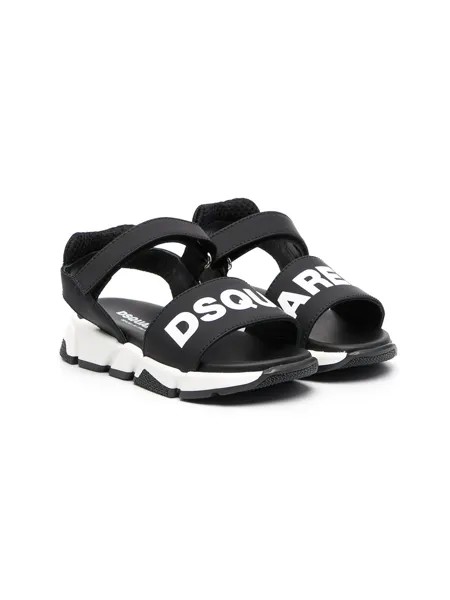 Dsquared2 Kids сандалии на липучках с логотипом