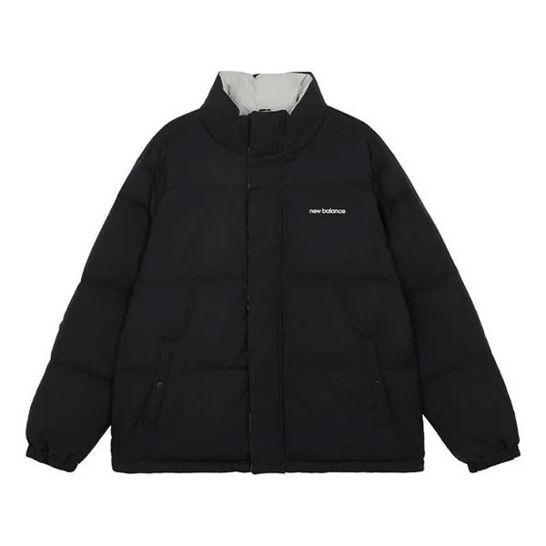Куртка теплые и ветрозащитные спортивные пуховики New Balance, черный