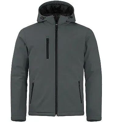 Мужская утепленная куртка из софтшелла Clique Equinox - Pure Slate - L