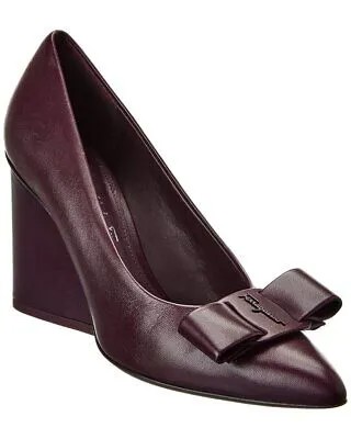 Женские кожаные туфли Ferragamo Viva фиолетовые 6 B