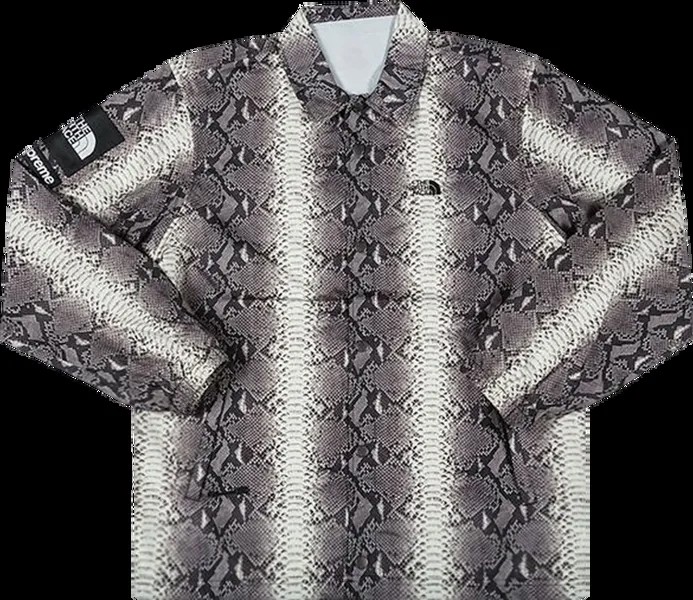 Куртка Supreme x The North Face Snakeskin Taped Seam Coaches Jacket 'Black', черный