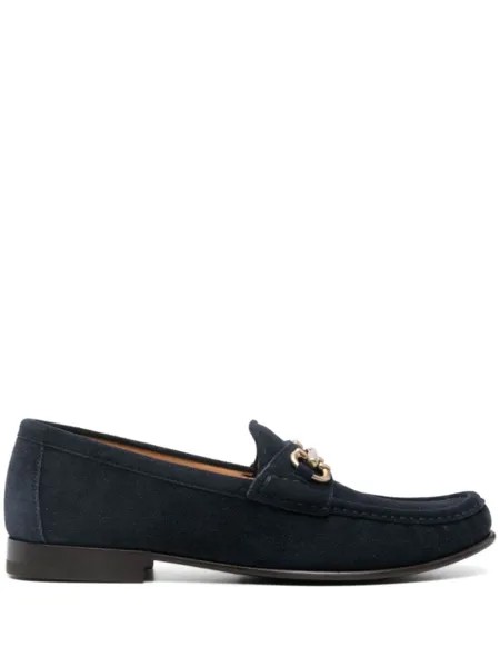 Brunello Cucinelli лоферы с пряжкой Horsebit, синий