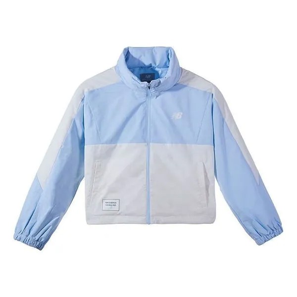 Куртка беговой клуб нейлоновая куртка New Balance, синий