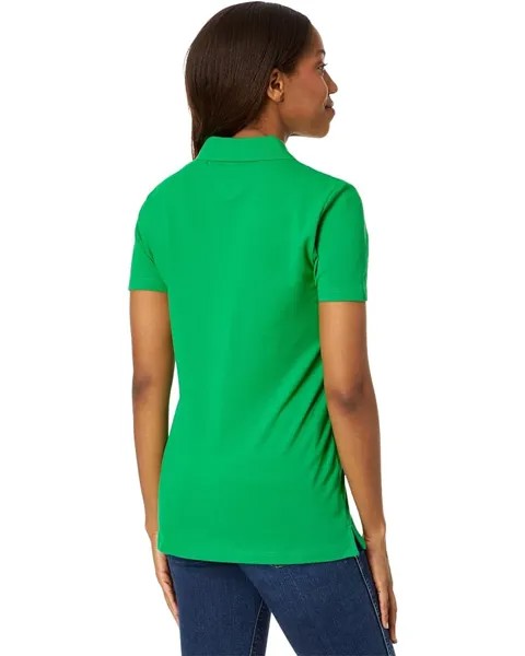 Поло Tommy Hilfiger Solid Short Sleeve Polo, цвет Fern