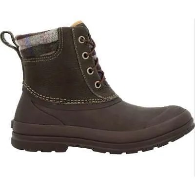 Ботинки Muck Boots Originals Leather Duck Lace Lace — мужские темно-оливковые/темно-коричневые/клетчатые