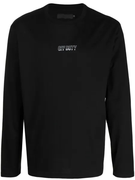 Футболка с длинными рукавами и логотипом Off Duty, черный