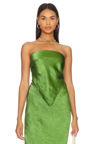 Топ Enza Costa Satin Scarf, цвет Grass Green