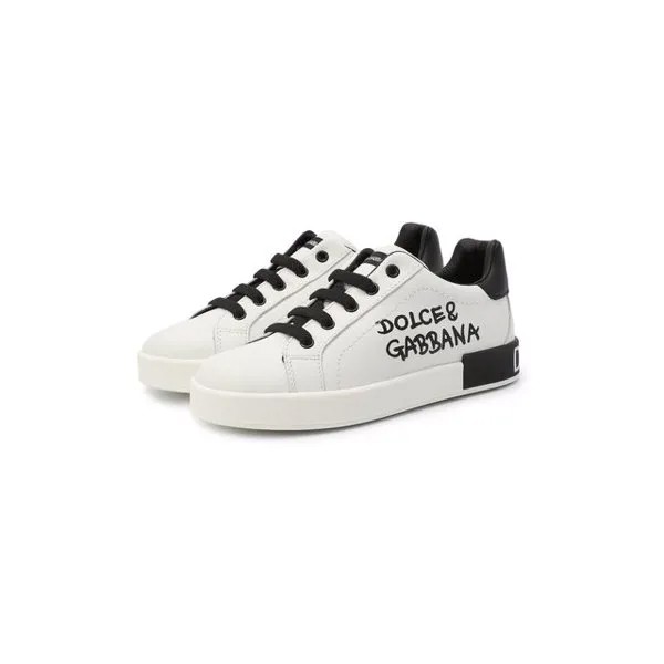 Кожаные кеды Dolce & Gabbana