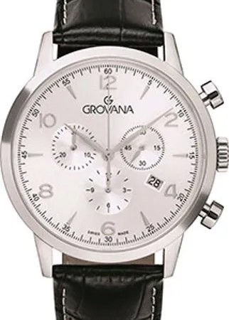 Швейцарские наручные  мужские часы Grovana 2100.9532. Коллекция Traditional