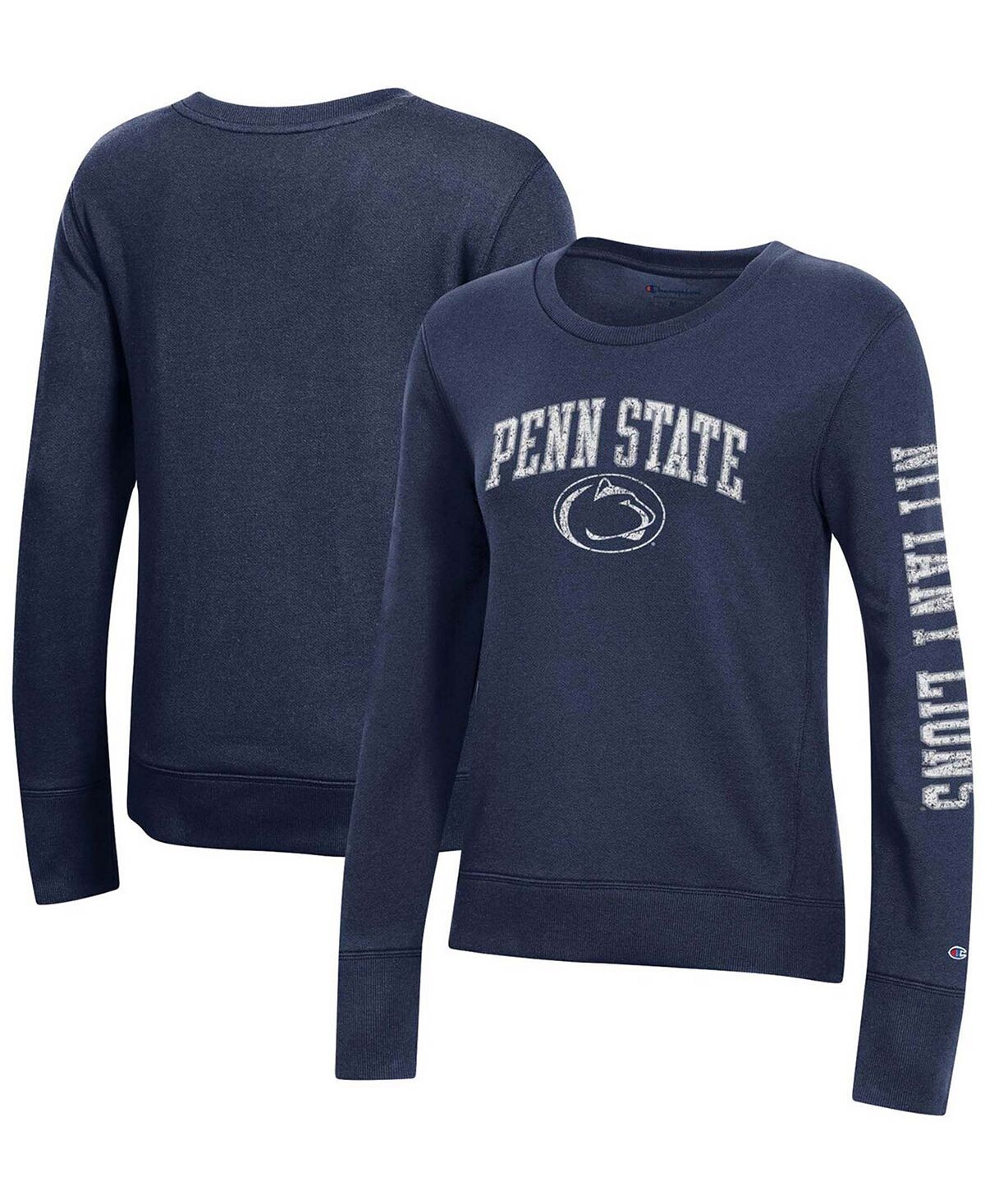 Женский флисовый свитшот темно-синего цвета Penn State Nittany Lions University 2.0 Champion, темно-синий