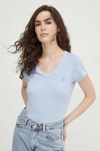 Футболка G-Star из необработанного хлопка G-Star Raw, синий