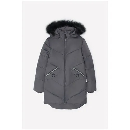 Пальто crockid ВК 38047/1 ГР размер 122-128, темно-серый