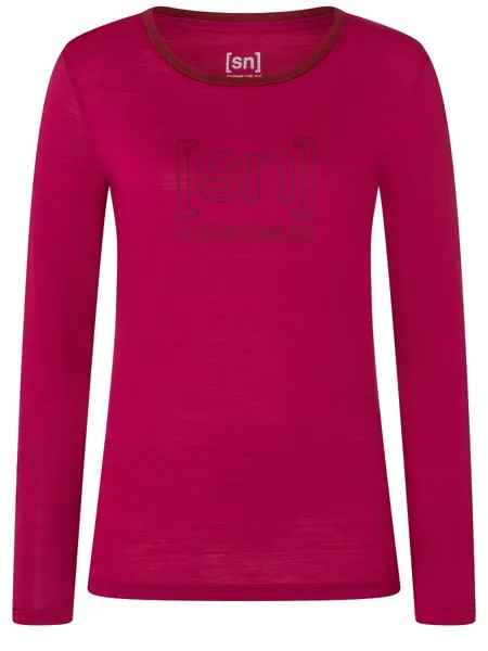 Лонгслив super.natural Merino, розовый