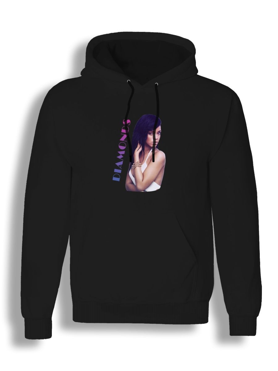 Худи унисекс СувенирShop Рианна/Rihanna 6 черное S