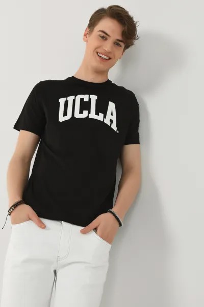 Футболка Culver с круглым вырезом и логотипом Ucla, черный