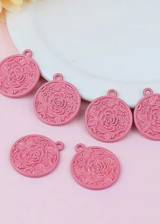 6шт DIY Кулон с цветочным декором