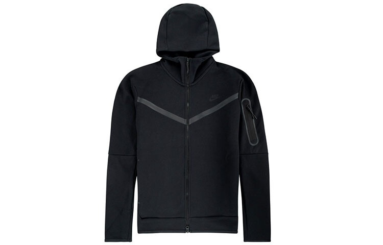 Толстовка с капюшоном Sportswear Tech Fleece Full Zip Nike, черный