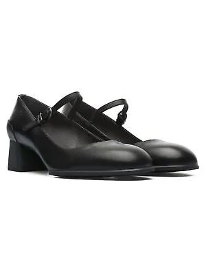 CAMPER Женские черные кожаные кожаные туфли Katie с круглым носком на блочном каблуке Mary Jane 38