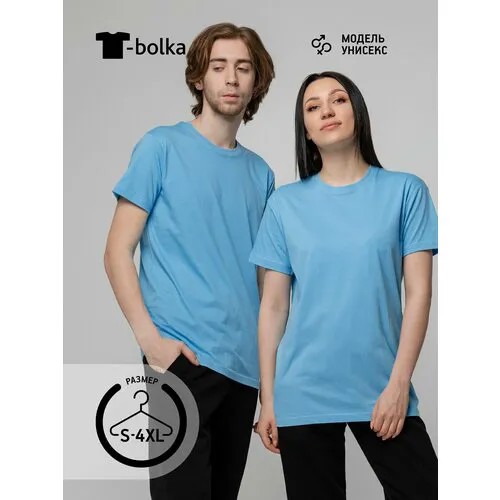Футболка T-bolka, размер 52/54, голубой