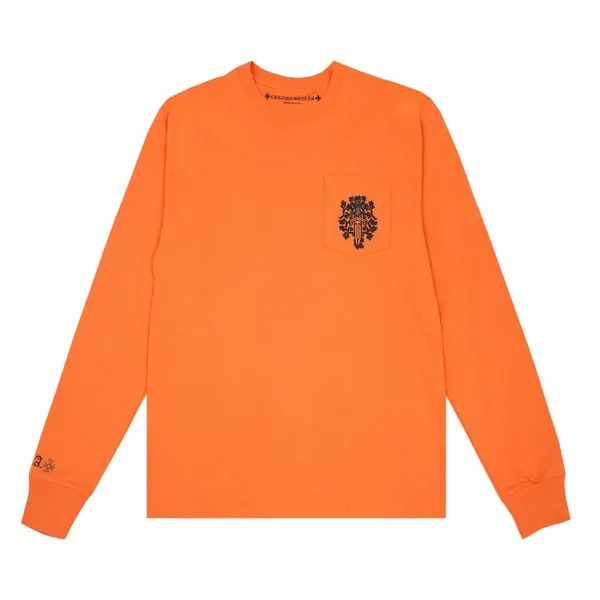 Футболка Chrome Hearts Vine Dagger Long-Sleeve T-Shirt, оранжевый
