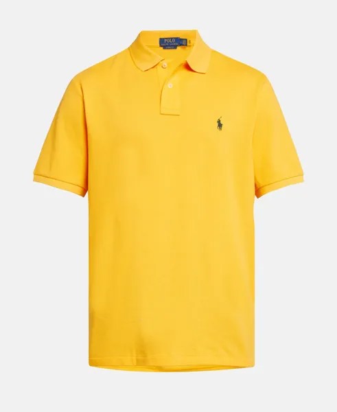 Рубашка-поло из пике Polo Ralph Lauren, золотой