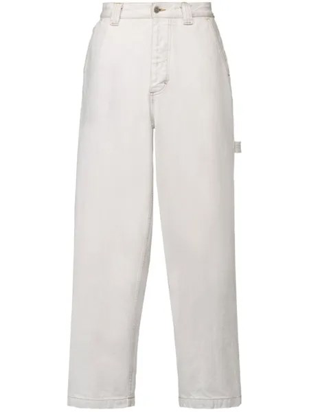 Maison Margiela прямые джинсы Selvedge, белый