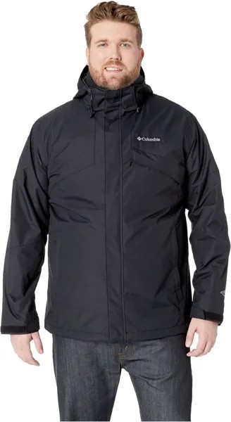 Куртка Big & Tall Bugaboo II Fleece Interchange Jacket Columbia, цвет Black/Charcoal Heather
