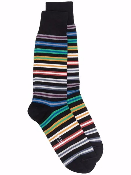 PAUL SMITH полосатые носки с логотипом
