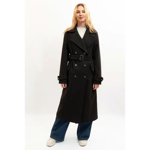 Пальто, размер 46, черный