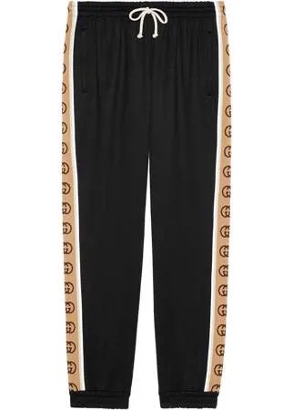 Gucci спортивные брюки с логотипом на лампасах
