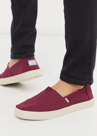 Бордовые эспадрильи Toms-Красный