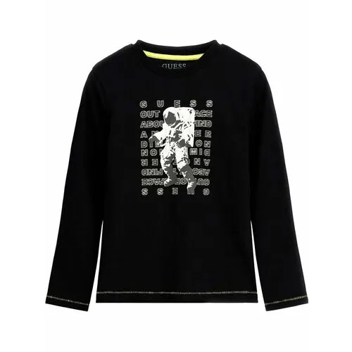 Лонгслив GUESS, размер 140, черный