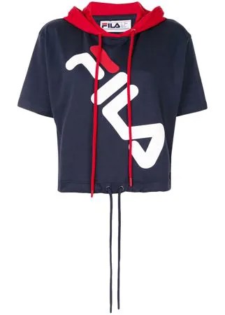 Fila худи с короткими рукавами и логотипом