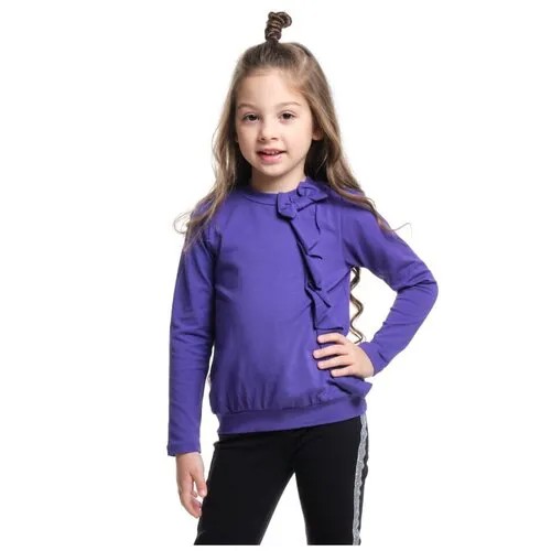 Лонгслив для девочек Mini Maxi, модель 0625, цвет фиолетовый, размер 110