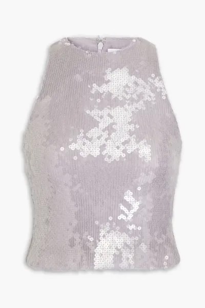 Топ Fleur из жоржета, украшенный кристаллами 16Arlington, лаванда