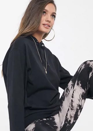 Худи черного цвета ASOS DESIGN Petite-Черный цвет