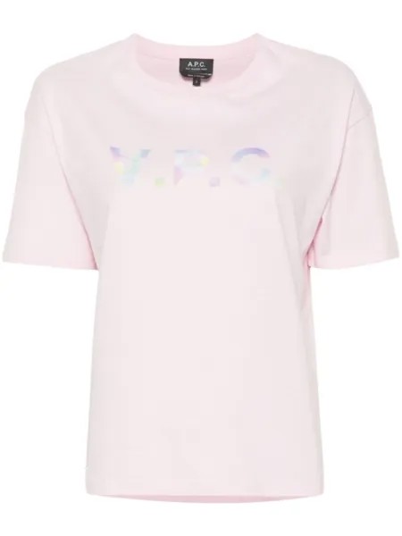 A.P.C. футболка Ana, розовый